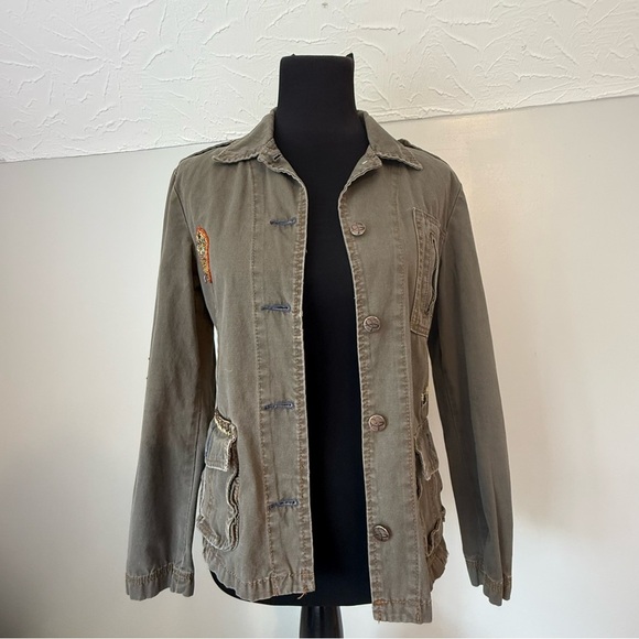 ChiQil Jackets & Blazers - ChiQil Olive Utility Jacket for Women